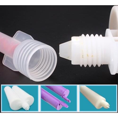 5pcs Plastic Round Mixed Tube Static Mixing Nozzle Two Component Glue Quick Mixer Adhesives Mixing Dispenser Epoxy Resin Tool