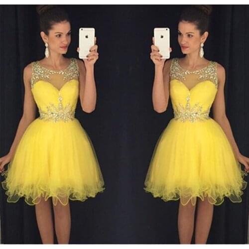 Homecoming Dresses 2020 A-line Sleeveless Tulle Elegant Formal Short Party Gowns Ever Pretty New Vestidos