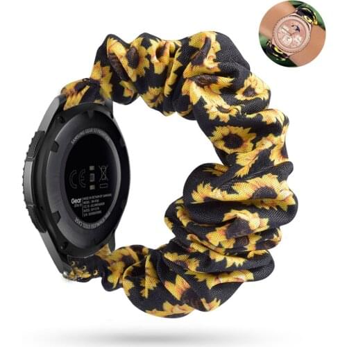 20mm 22mm Strap for Samsung Galaxy watch 46mm 42mm Active 2 Gear S3 Frontier band Scrunchie bracelet Huawei watch GT/2 strap
