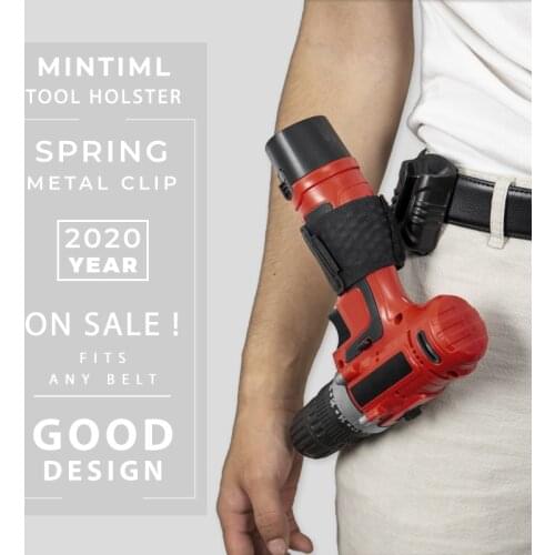 Wearable Waist Pack Electric Drill Bag Heavy-Duty Tool Hoster Set Metal Parts Fishing Travel Tool Storage Bags with Belt