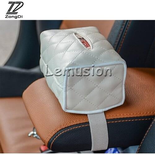 ZD 1Pc Car Hanging Tissue Paper Box for Lada Toyota Corolla c-hr Avensis RAV4 Auris Honda Civic Accord Fit CRV Accessoriess 2017