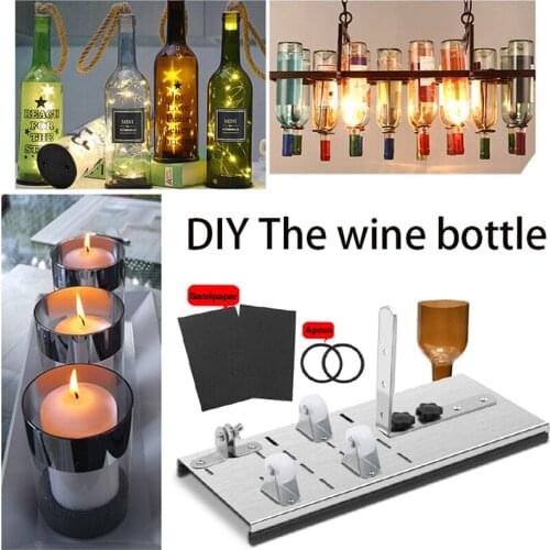 1 Set Glass Bottle Cutter Cutting Thickness 2-10mm Stainless Steel Better Cutting Control Create Glass Sculptures WXV Sa