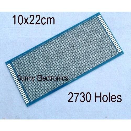 10x22 cm Single Side Prototype PCB Panel Universal Circuit Board FR-4 Glass Fiber