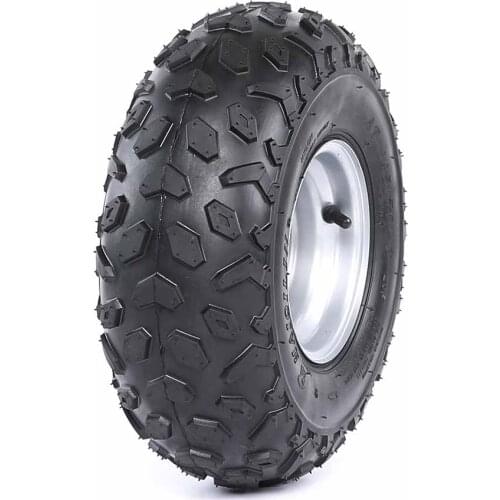 1x 145/70- 6 Go-Cart Tyre + Go-Cart Wheel Rim for 50/70/90/110/125cc Quad Bike Buggy AT Coolster Polaris Kawasaki