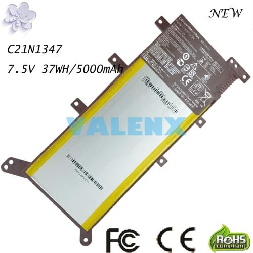 37Wh 7.5V C21N1347 Laptop Battery for Asus x554l X555 X555L X555LD X555LF X555LP X555LI X555LA X555LB X555LN 2ICP4/63/134
