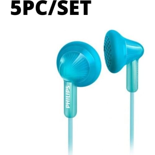 5PC headphone Extra button Bass Philips SHE3010 light blue