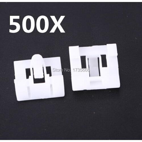 500PCS White Nylon Door Molding Window Belt Moulding Clips Retainer 91510-SR3-003 For Honda Civic EX Sedan 4-Door 1992-95