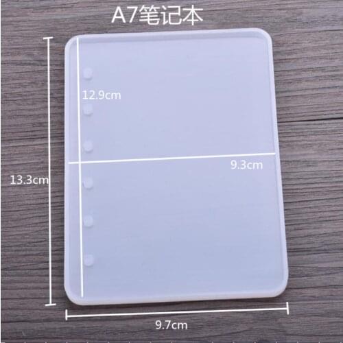 A5/A6/A7 Notebook Shape Glue Drop Mold DIY Mirror Smooth non-grinding Transparent Book Modeling A7 Notebook Silica Gel Mold