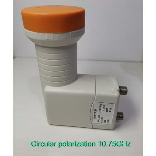 Circular polarization 10.75GHz Twin LNB Best Signal digital HD KU Band waterproof High Gain Low noise satellite Dish LNB