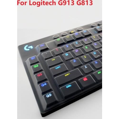 Desktop PC Keyboard Cover Protector Skin For Logitech G913 G813 Lightspeed Wireless RGB Mechanical G 913 G 813 Gaming Keyboard