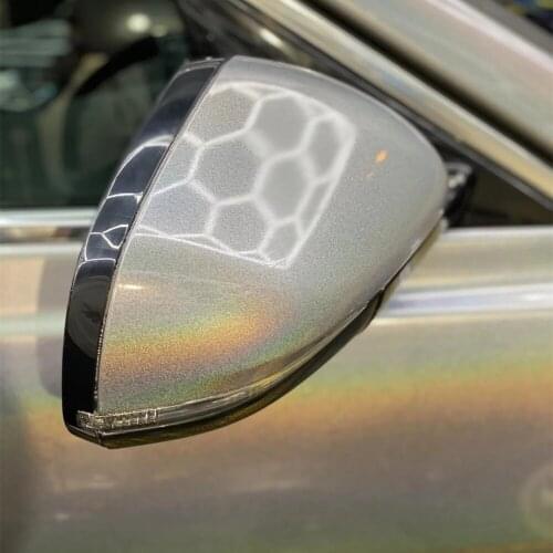 HOHOFILM SilverLaser Rainbow Chrome Car Wrap Vinyl Car Skin Adhesive Sticker Car Paint Protector Film Car Foils with Bubble Free
