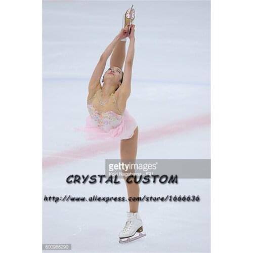 Crystal Custom Figure Skating Dresses Girls New Brand Ice Skating Dresses For Competition DR4557