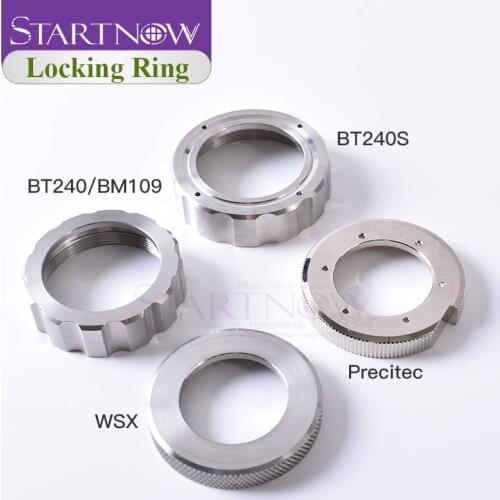 Startnow Ceramic Lock Ring Nut for Precitec Raytools BT240S BM109 BM111 WSX Fiber Laser Head Laser Nozzle Connector Fasten Ring