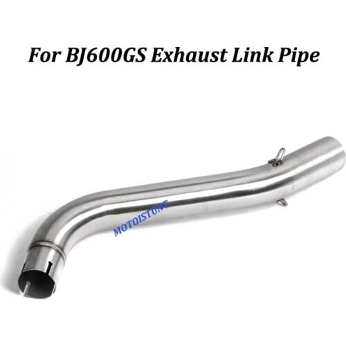 For Benelli BJ600GS Motorcycle Exhaust Modified Connection Middle Link Pipe With Stainless steel Slip on