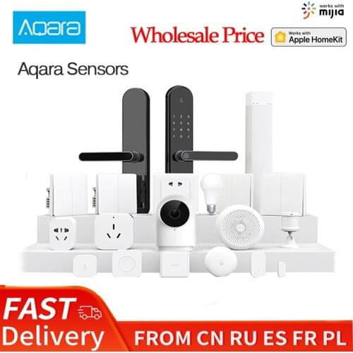 Xiaomi Aqara Smart Home Kits Gateway Hub M1S Zigbee Door Window Sensor Motion Wireless Switch Temperature Sensor Water Sensor