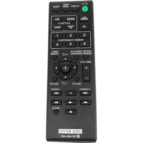 New Replacement for Sony Remote Control RM-AMU187 For PERSONAL AUDIO SYSTEM GTK-N1BT Fernbedienung