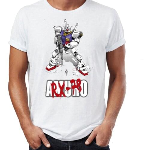 New Mens t-shirt Akira Style Newtype Generation Gundam Char Aznable Artsy Tshirt Harajuku Streetwear Cool Tees Tops