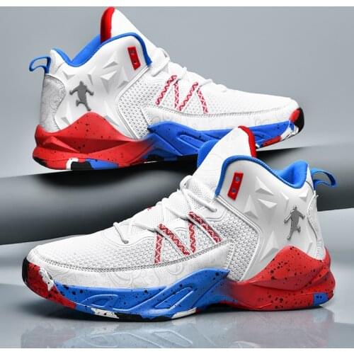New Men Basketball Shoes High Top Lace-Up Athletic Outdoor Sport Shoe Shockproof Damping Sneakers Men Zapatillas De Baloncesto