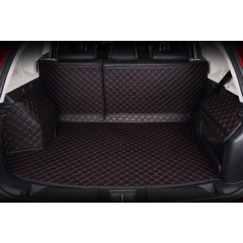 Full surround car trunk mats with backres pads and side carpets for Cruze IX35 XRV great wall Haval H6 in pu leather
