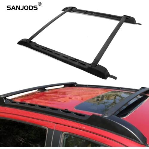 SANJODS Roof Rails Black Roof Rack Cross Bars Set Fit for 2005-2019 Toyota Tacoma Double Cab Luggage Carrier
