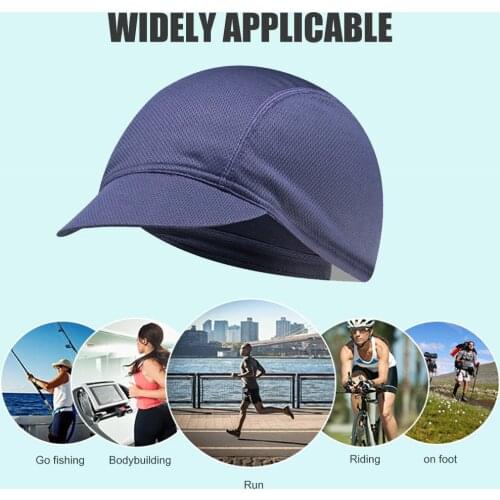 Solid Color Cycling Cap Protection Running Sports Hat Mesh Outdoor Riding Sun Biking Portable Dustproof Cycling Accessories