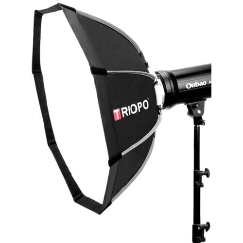 TRIOPO K65 quick-collapse studio flash light softbox for bowen or elichrom mount