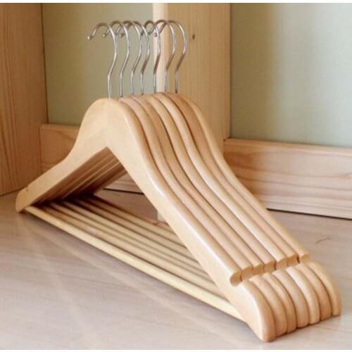 Solid Wood Clothes Hangers Drying Rack Clothing Store Shop Display Show Suit Shirt Trousers Underwear Closet Organizer 1Piece