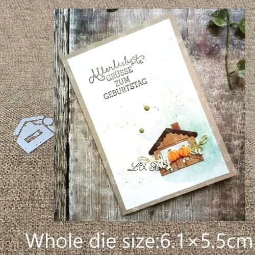 XLDesign Craft Metal Cutting Die cut dies Christmas snow house scrapbook Album Paper Card Craft Embossing die cuts