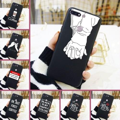 Quote Couple Back Cover For Huawei Honor 7 7S 7X 7A 7C Pro 10 9 8 8X MAX Soft Silicone Phone Case For Huawei Honor 7 8 9 10 Lite