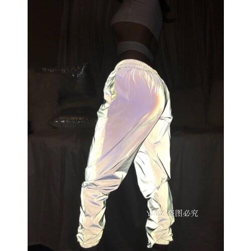 2018 Hot Sale Promotion Polyester Loose None Solid Womens Casual Trousers Night Beam Foot Elastic Waist Pants Women Streetwear