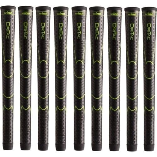 10 WINN DRITAC AVS STANDARD/MIDSIZE/OVERSIZE BLACK GOLF GRIP