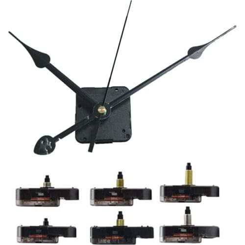 100sets 12888 Clocks Parts Quartz Clock Movement Mechanism Repair Parts Black + Hands Replacement Parts Kit Set DIY