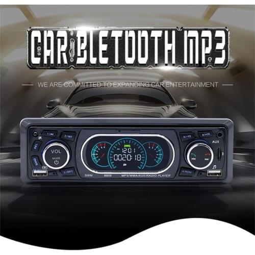 1din Car Audio USB TF FM Radio Module Wireless BT Remote Control 12V MP3 Multimedia Autoradio AUX Input Charging