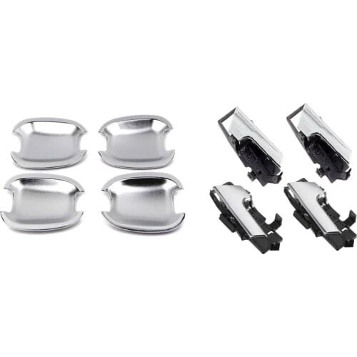 2 Set Car Accessories: 1 Set Door Handle Bowl Cover & 1 Set Interior Door Handle