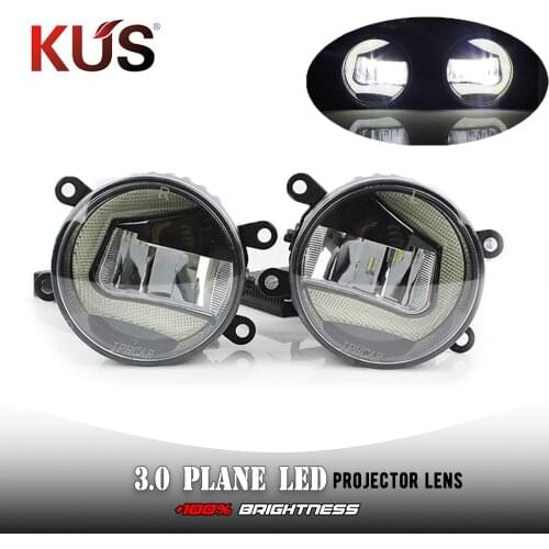 3.0 inch fog projector lens Waterproof Super Bright 2 in 1 LED Daytime Running Light LED Fog Lamp