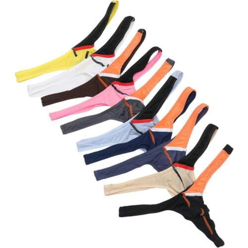 4PCS/Set Sexy Men Underwear Smooth Ice Silk Low Rise Underpants Male Gay Homme Panties Mens Briefs Penis Pouch Mens Lingerie