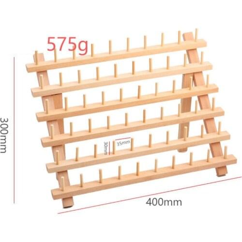 60-Spool Wooden Thread Rack / Thread Holder Organizer Embroidery Supplies