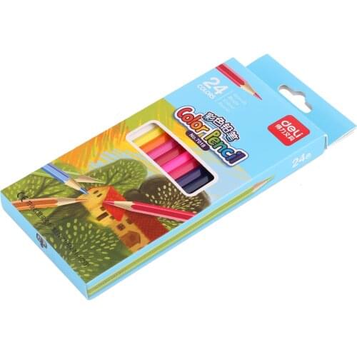 7018 Colored pencils boxed colored lead 24-color colored pencils brushes for children and students