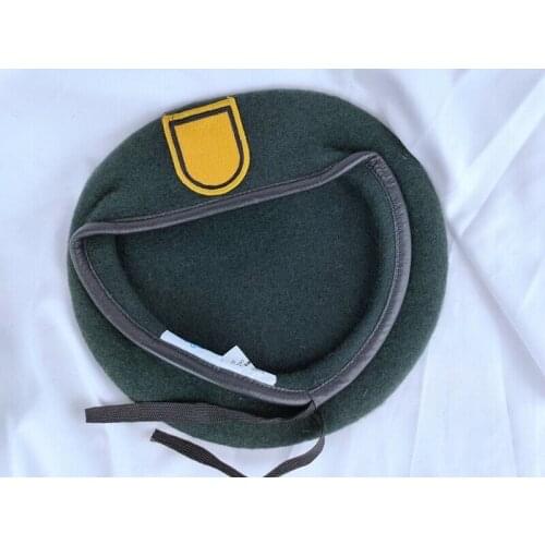 US ARMY 1TH SPECIAL FORCES GROUP Blackish GREEN WOOL BERET MILITARY HAT