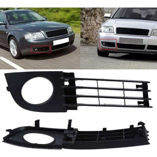 POSSBAY Auto Car Lower Bumper Fog Light Lamp Grill Grille Right Side For Audi A6 C5 Sedan/Avant 2002 2003 2004 2005 Car Cover