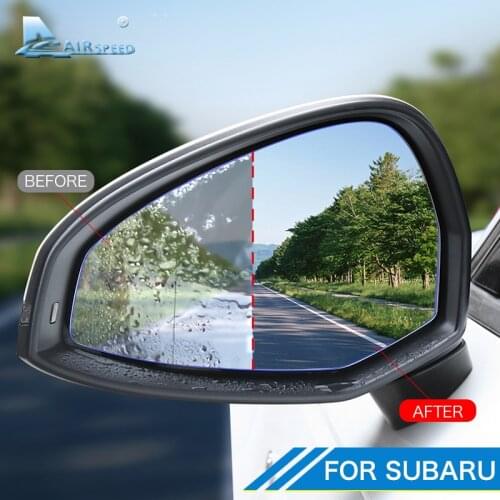 Car Rearview Mirror Protective Film Anti Fog Anti Glare Waterproof Stickers for Subaru Forester Outback XV Legacy Accessories