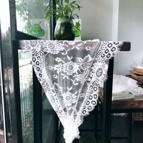 White Lace Tablecloth Deco Wedding Table Beach Party Decoration Table Runner Birthday Decoration Home Textile 36X300CM