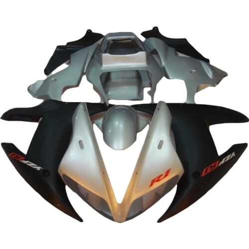 Free custom grey black fairings for YAMAHA R1 fairing kit 02 03 R 2003 YZFR1 2002 fairing kits xl14
