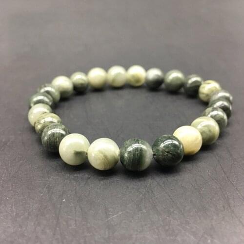 Green Onyx Rhodonite Quartzs Beaded Wrist Men Women Elastic Rope Natural Stone bracelet Valentines Gift 6/8/10/12MM
