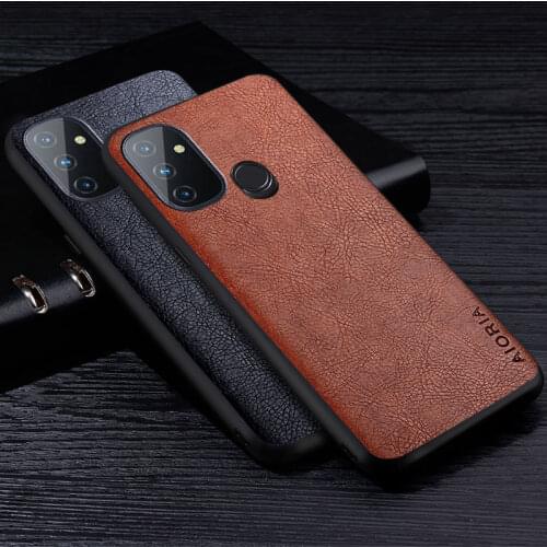 Leather Case For OnePlus Nord N10 N100 Z Luxury Style Retro Litchi PU Material Soft TPU Cover for oneplus z nord n10 5g case