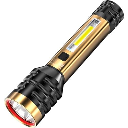 Diving Waterproof Torch Light Tactical Flashlight Mount Led Work Light Rechargeable Camping Light Bright El Feneri Home Eg50sd