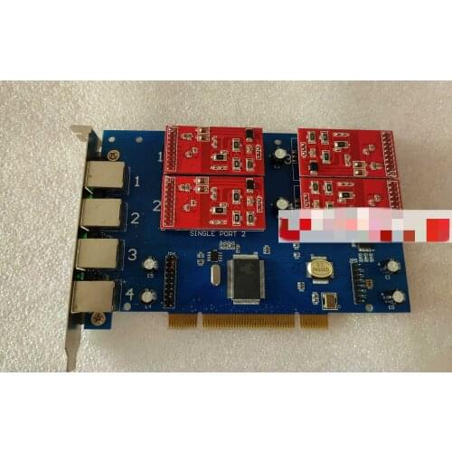 Deep Simple TDM410P four-way analog telephone voice card, Asterisk, elastix, FreePBX
