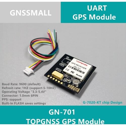 High-quality 51 single-chip GPS module antenna UART TTL level GPS chipset,GPS Module with antenna,with FLASH GN-701