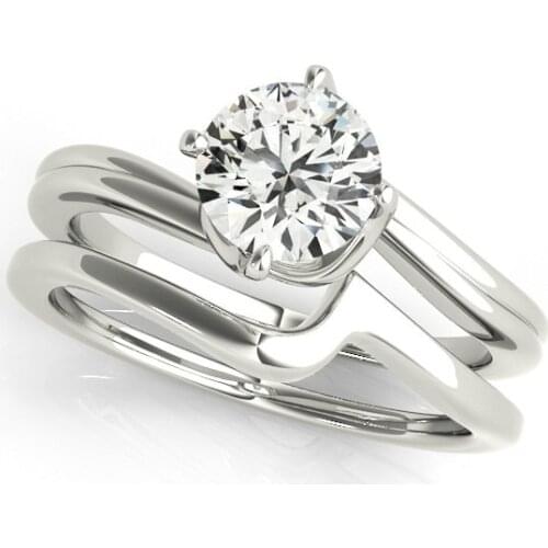 LESF 925 Sterling Silver Elegant Line Rings Fashion Simple Sona Jewelry For Women Engagement Ring