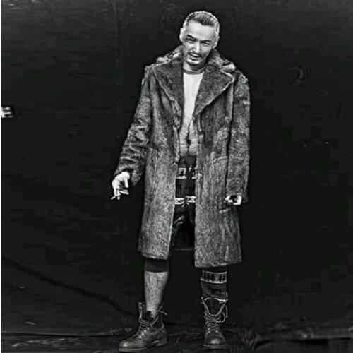 Personality fur leather coats mens warm faux mink fur leather jackets men loose clothes winter thicken jaqueta de couro fashion